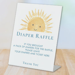 Sun Baby Duwer Diaper Raffle Sockelschild