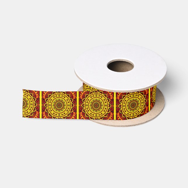 Sun-Bärn-Gelb 2 Satinband (Spule)