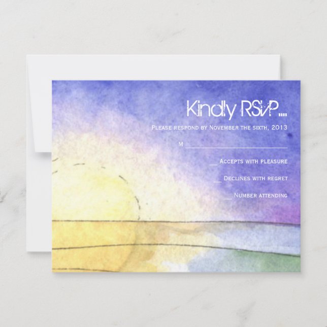 SUN Bat Bar Mitzvah Replik Card RSVP Karte (Vorderseite)