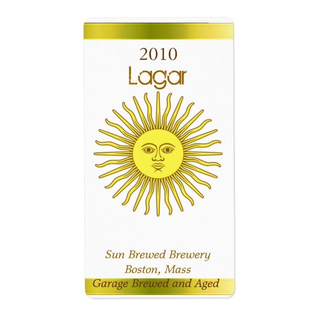 Sun Beer Labels (Vorne)