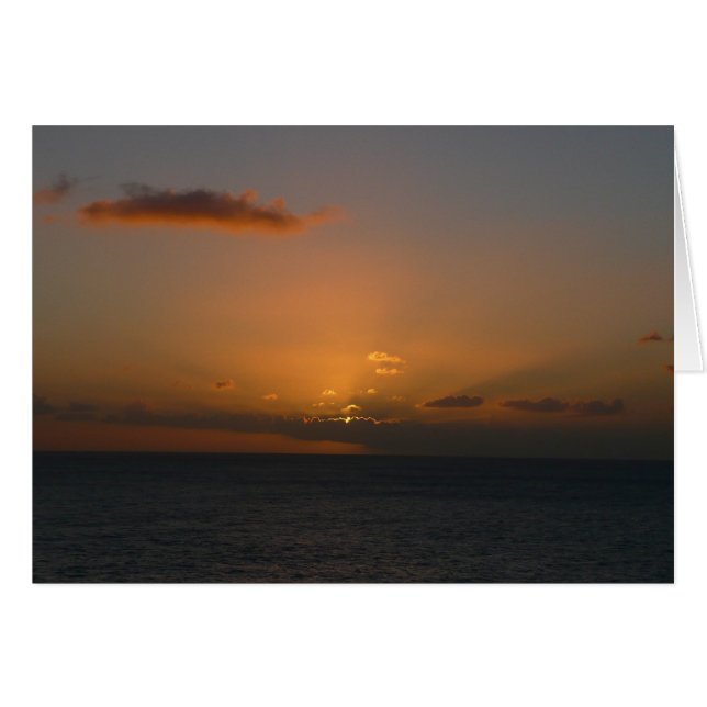 Sun Behind Clouds II Seascape Fotografie (Vorderseite (Horizontal))