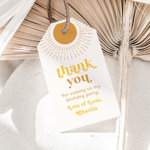 Sun Birthday Party - Tag   Rundfahrt um die Sonne Geschenkanhänger