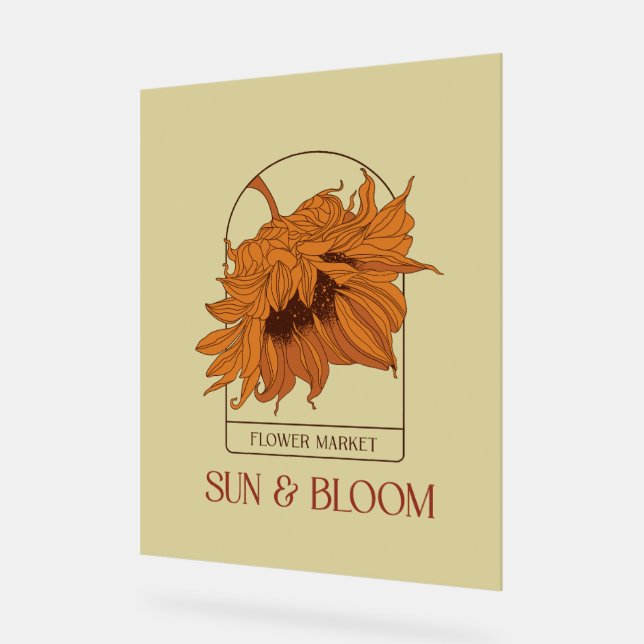 Sun & Bloom Acrylschild (Winkel)