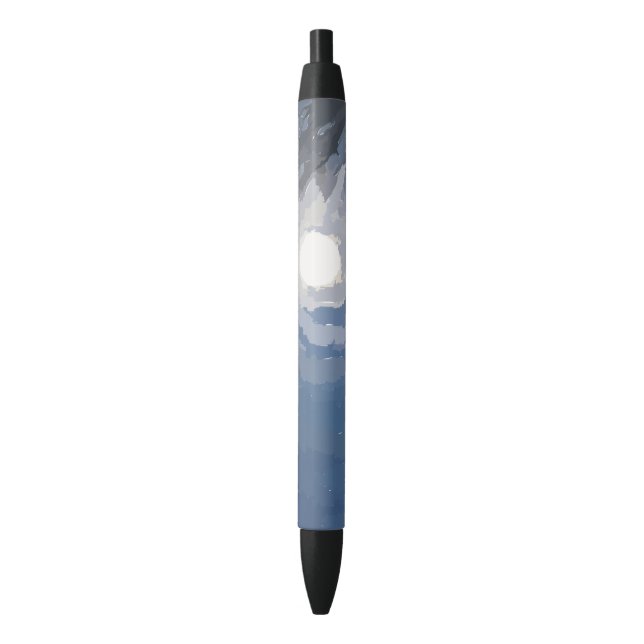 Sun Blue Sky Tree Pen Kugelschreiber (Vorderseite Vertikal)