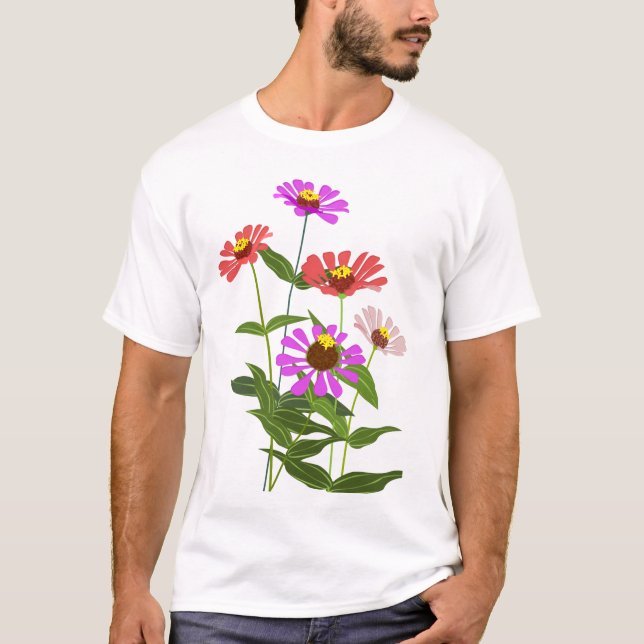 Sun Blume Klassischer T - Shirt (Vorderseite)