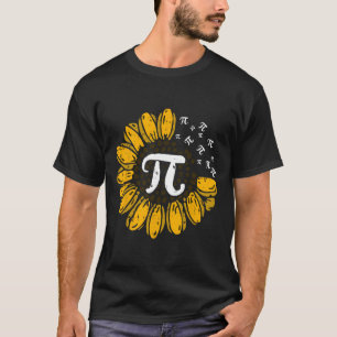 Sun-Blume Pi Day Coole Mathematik Symbole Lehrer S T-Shirt