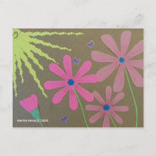 Sun & Blume - Scrapbook Postkarte