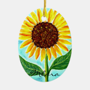 Sun-Blumenverzierung Keramik Ornament