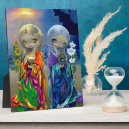 "Sun Child and Moon Child" Plaque Fotoplatte