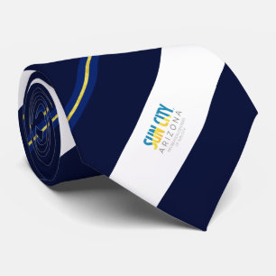 Sun City (Arizona) Stadtflagge Neck Tie Krawatte
