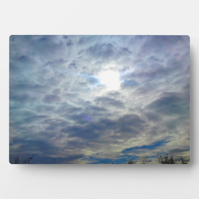 Sun Clouds Foto Plaque Fotoplatte (Vorderseite)