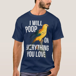 Sun Conure Exotic Bird Eigentümer Funny Parrot Pub T-Shirt