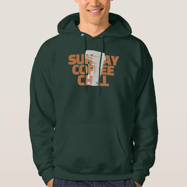 Sun Day Coffee Chill Graphic Hoodie (Vorderseite)