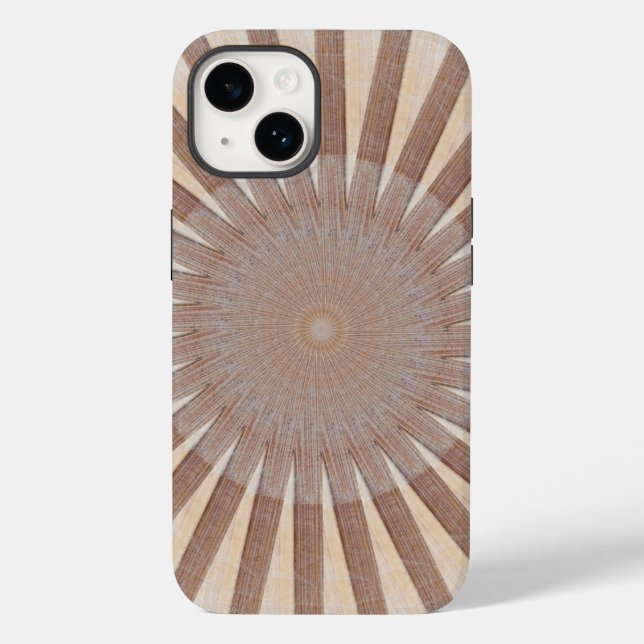 Sun Deck - gestreifter Sonnenbrand aus Holz Case-Mate iPhone 14 Hülle (Rückseite)