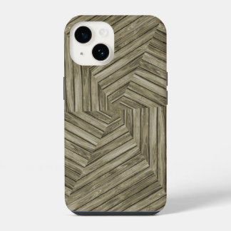 Sun Deck - Sternexplosion aus gewittertem Holz iPhone 14 Hülle