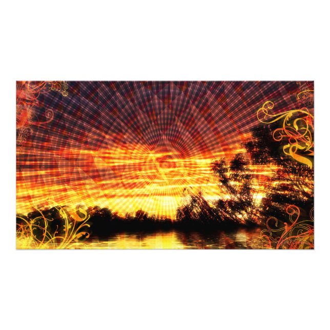 Sun Deco Sunset Fantasy Art Foto (Vorne)