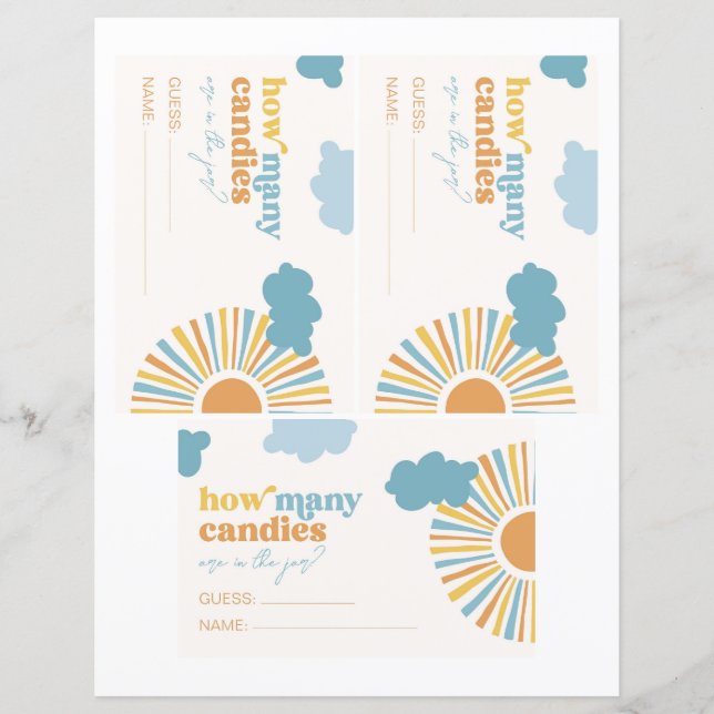 Sun Devine combien de cartes de bonbons (Devant)