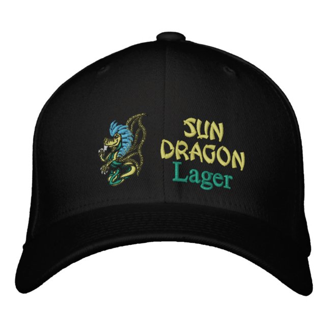 Sun Dragon, Lager Bestickte Kappe (Vorderseite)