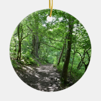 Sun durch die Bäume Keramikornament