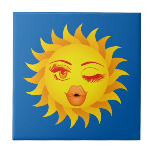 Sun Emoji Fliese