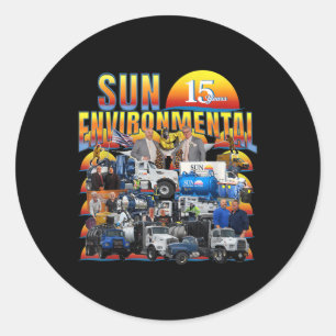 Sun Environmental Company Jubiläum V1 Runder Aufkleber