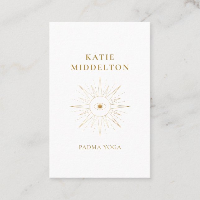 Sun Eye Yoga Reiki Wellness Carte de visite (Devant)
