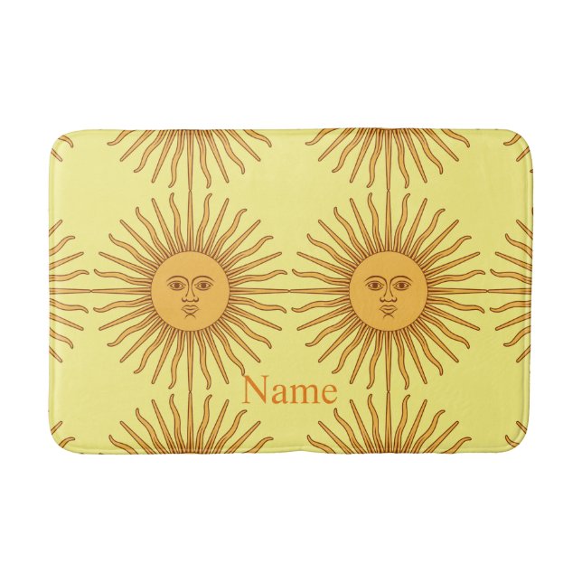 Sun face Art Illustration Thunder_Cove Badematte (Vorderseite)