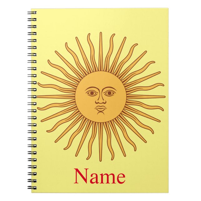 Sun face Art Illustration Thunder_Cove Notizblock (Vorderseite)