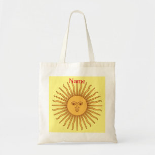 Sun face Art Illustration Thunder_Cove Tragetasche