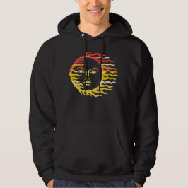 Sun Face Retro Art Hoodie