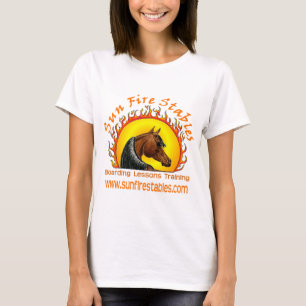Sun-Feuer-Stall-Logo auf Front T-Shirt