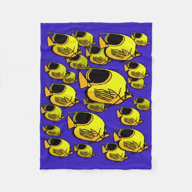 Sun Fish #12 Fleecedecke (Vorderseite)