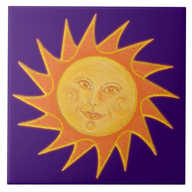 Sun Fliese (Vorderseite)
