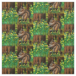 Sun Flower Chipmunk Stoff