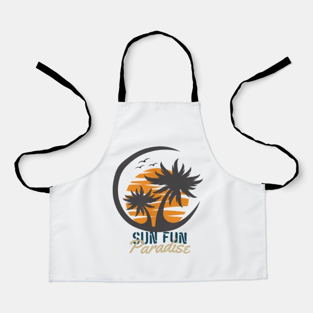 Sun Fun Paradise Schürze (Vorderseite)