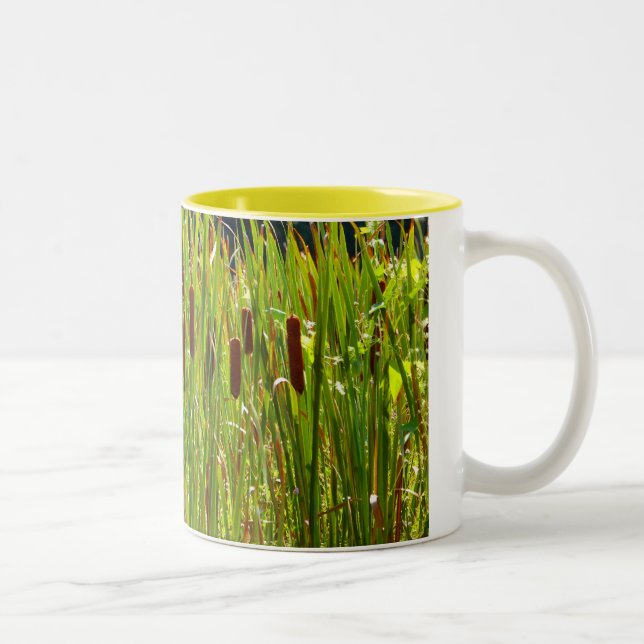 Sun-geküsstes Gras - Tasse (Rechts)