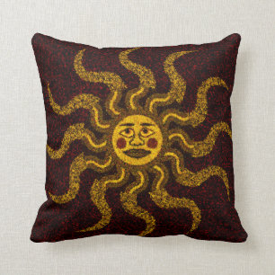 Sun-Gesicht dekorative Drehkissen Kissen