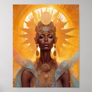 Sun Goddess Fantasy Art Poster
