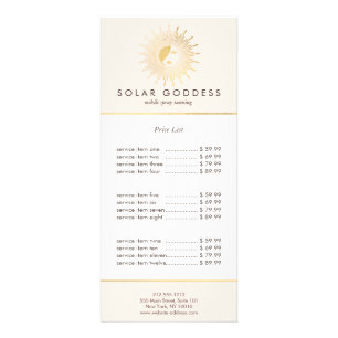 Sun Goddess Girl Logo Spray Tanning Salon Pink Werbekarte