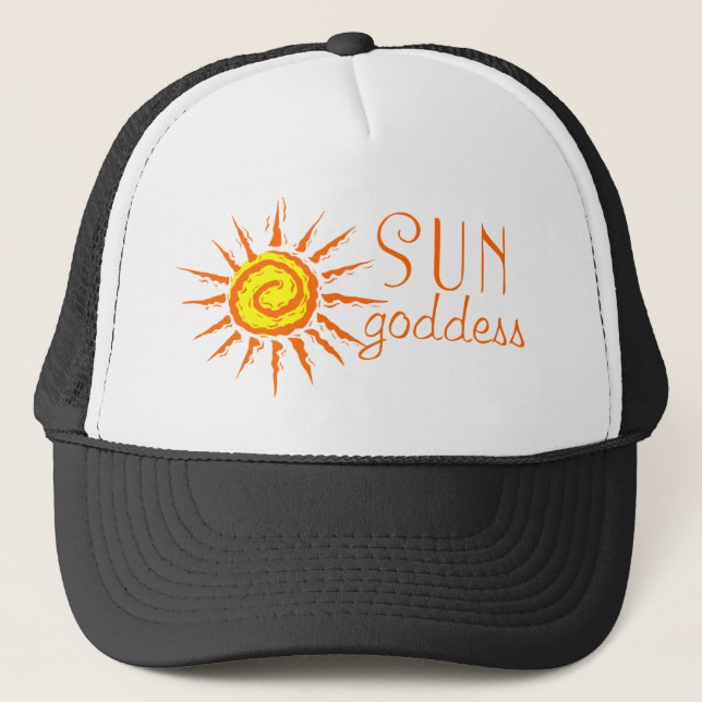 Sun Goddess Truckerkappe (Vorderseite)