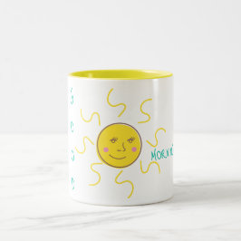 Sun Good Morning  Zweifarbige Tasse
