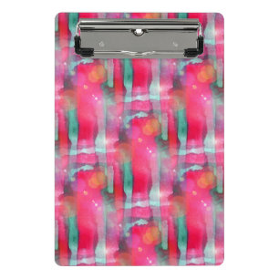 Sun-greller Glanz abstrakter gemalter Watercolor Mini Klemmbrett