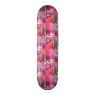 Sun-greller Glanz abstrakter gemalter Watercolor Skateboard