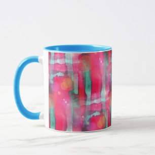 Sun-greller Glanz abstrakter gemalter Watercolor Tasse