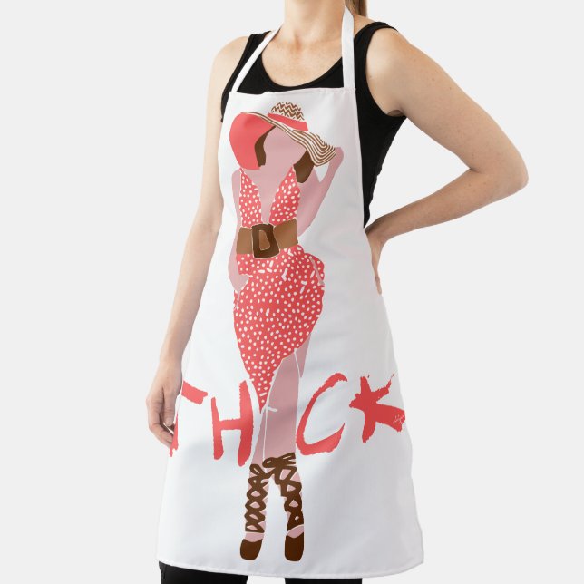 Sun Hat Polka Dot Dress Thick Chick Schürze (InSitu)