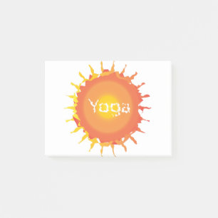 Sun Hot Yoga Post-it Klebezettel