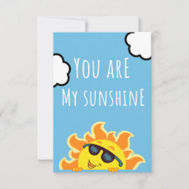 Sun-Illustration "Du bist mein Sonnenschein" | Nie Dankeskarte