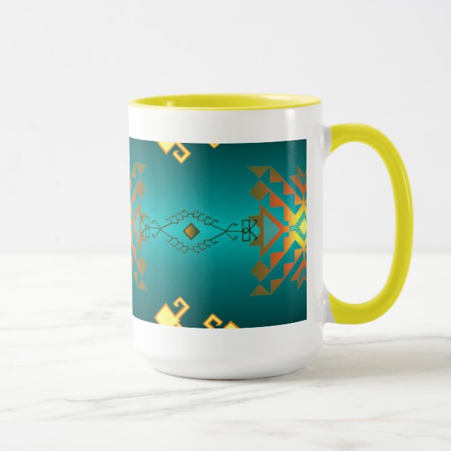 Sun in der Winter-Decken-Muster-Tasse Tasse (Rechts)