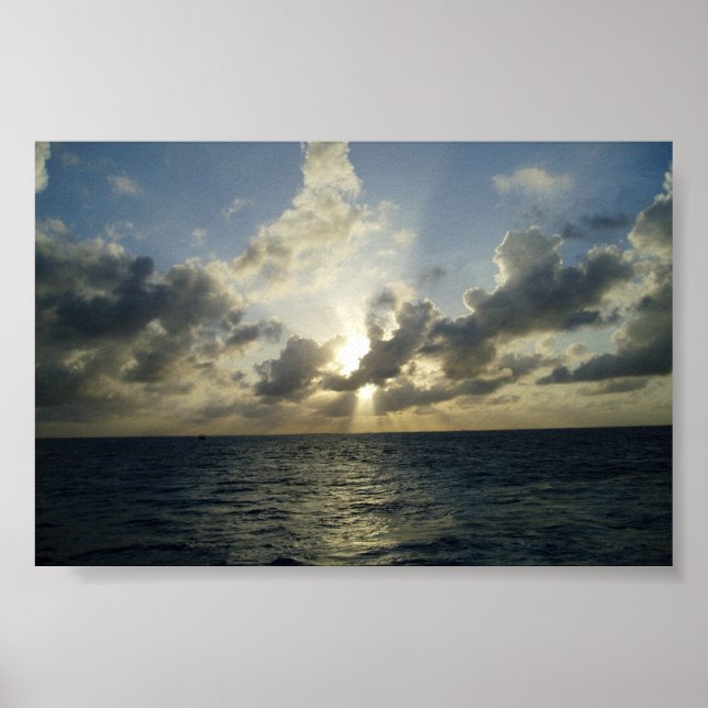 Sun in Grand Cayman Poster (Vorne)