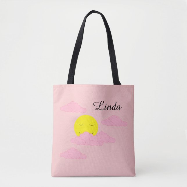 Sun in Hazy Sky: Light Pink  Tasche (Vorderseite)